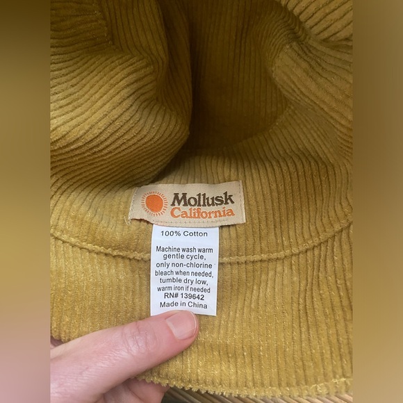 Mollusk Bucket Hat Corduroy Yellow One Size - Picture 5 of 6